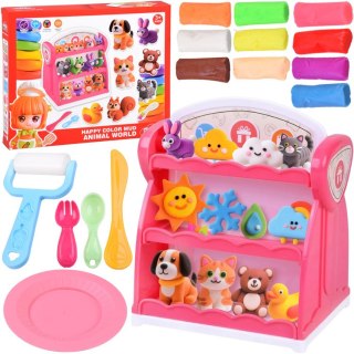 Masa plastyczna SKLEPIK duży zestaw 10 kolorów + akcesoria ZA6139