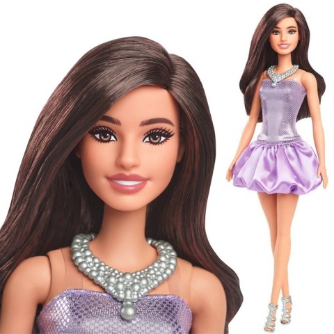 Mattel Barbie lalka Fashionistas świecąca stylizacja wieczorowa ZA6180