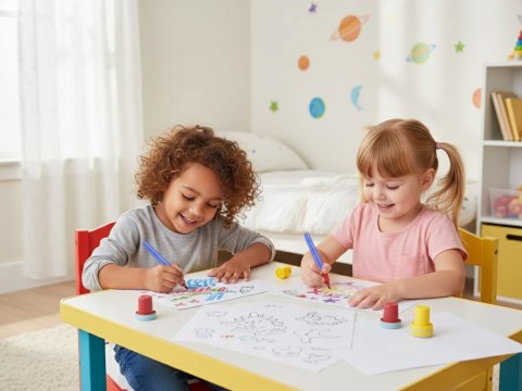 Papier do malowania Color Draw zapas 18 arkuszy do pędzla LED ZA6166