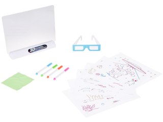 Tablica do Rysowania 3D z Podświetleniem LED + Pisaki i Okulary TA0114