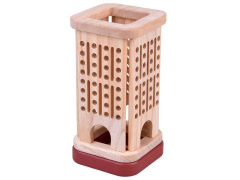 Drewniana edukacyjna Gra Zręcznościowa kolorowe patyczki i kulki ZA6158