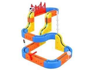 Magnetyczny modułowy tor samochodowy - kreatywna zabawa dla dzieci ZA6147