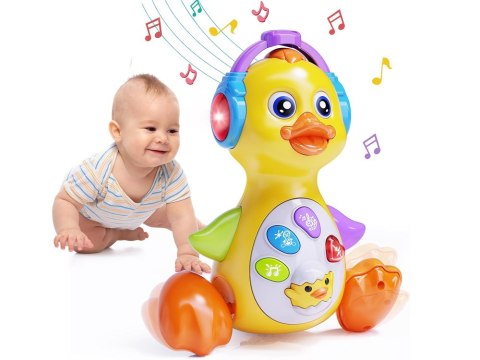 Interaktywna Muzyczna Kaczuszka dla Dziecka Chodzi Tańczy Śpiewa ZA6550