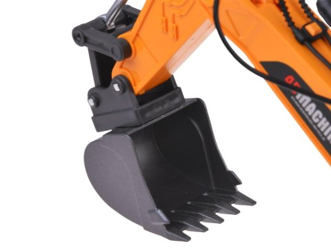 Koparka Zdalnie Sterowana + Łyżka Chwytak Młot Dym Dźwięk Światła RC0792