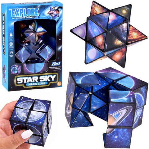 Magiczna Kostka Transformująca 2w1 Gwiazda Kosmos Układanka ZA6312