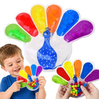 Zabawka Sensoryczna Fidget Toys Paw do Ściskania z Kolorowe Kuleczki ZA6552