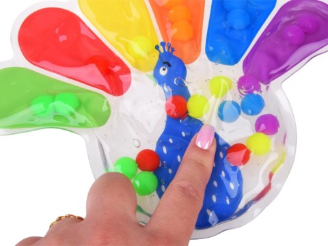 Zabawka Sensoryczna Fidget Toys Paw do Ściskania z Kolorowe Kuleczki ZA6552