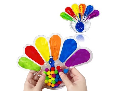 Zabawka Sensoryczna Fidget Toys Paw do Ściskania z Kolorowe Kuleczki ZA6552