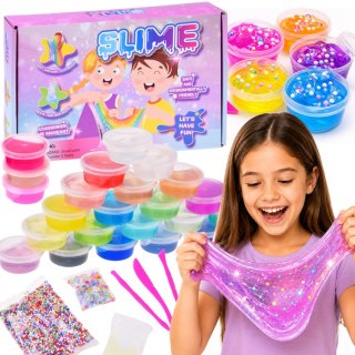 Zestaw do Robienia Slime 32 Elementy 26 Kolory Glutki Akcesoria ZA6428