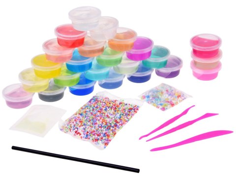 Zestaw do Robienia Slime 32 Elementy 26 Kolory Glutki Akcesoria ZA6428