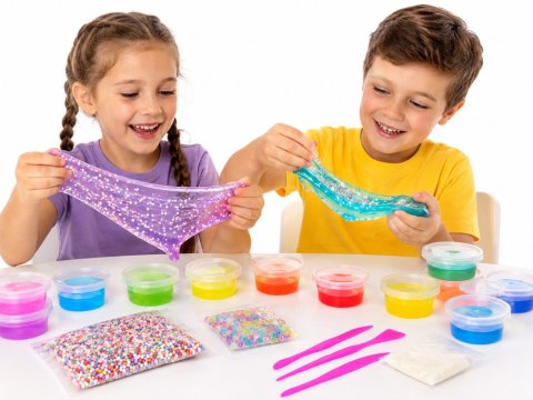 Zestaw do Robienia Slime 32 Elementy 26 Kolory Glutki Akcesoria ZA6428