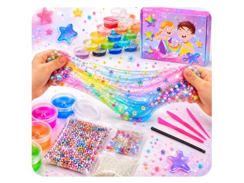 Zestaw do Robienia Slime 32 Elementy 26 Kolory Glutki Akcesoria ZA6428