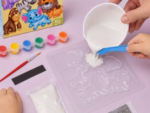 Zestaw do robienia magnesów DZIKIE ZWIERZĘTA DIY magnesy ZA6407