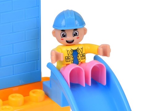 Klocki DUŻE plastikowe 94ele w pojemniku z uchwytem + figurki ZA6429