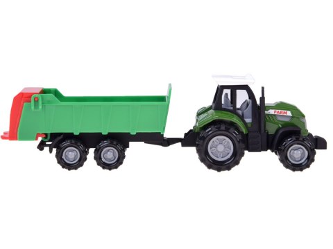 Zestaw pojazdów rolniczych - traktor, kombajn, przyczepy 12ele ZA6419