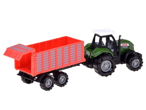 Zestaw pojazdów rolniczych - traktor, kombajn, przyczepy 12ele ZA6419