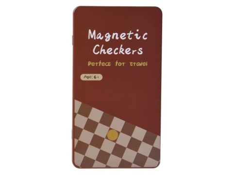Gra magnetyczna WARCABY - na magnes KIESZONKOWA - dla 2os.GR0838