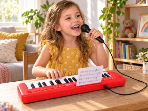 Keyboard interaktywne organy dla dzieci 37-klawiszy + mikrofon IN0190