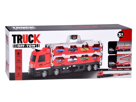 Laweta transporter TIR rozkładany 200cm + 6 aut Dwupoziomowa budowa ZA6587