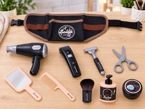 Zestaw fryzjerski dla dzieci BARBER fryzjer męski - pas + akcesoria ZA6217