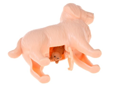 Anlily Figurka PIESEK mama w ciąży rodząca szczeniaki x2 i akcesoria ZA6225