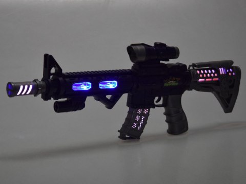 Karabin zabawkowy M416 światło dźwięk wibracje ZA6214