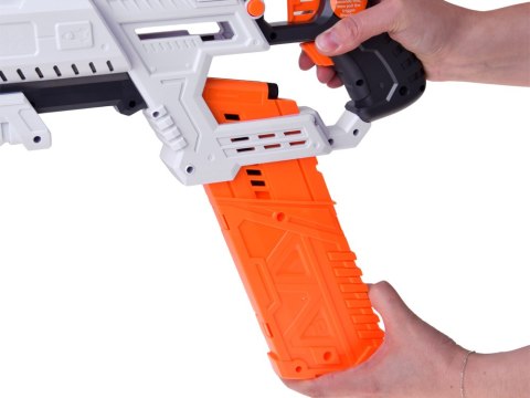 Pistolet 2w1 na piankowe naboje 24szt. - tryb elektryczny i manualny ZA6255