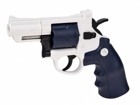 Pistolet REWOLWER zabawkowy, obrotowy + naboje piankowe ZA6411