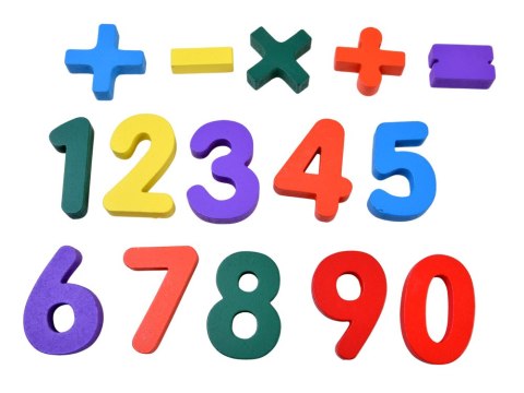 Puzzle drewniane CYFERKI matematyka - układanka edukacyjna 15ele ZA6238