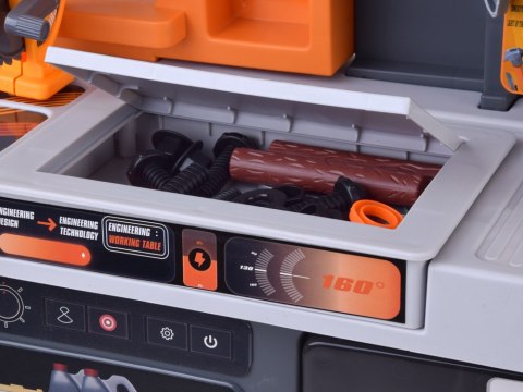 Warsztat dla dzieci Stolik z narzędziami ZESTAW MAJSTERKOWICZA 92ele ZA6581