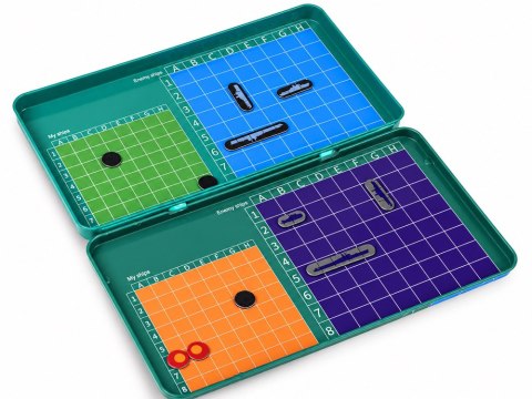 Gra w statki - magnetyczna, strategiczna, dla rywali, w podróż GR0862