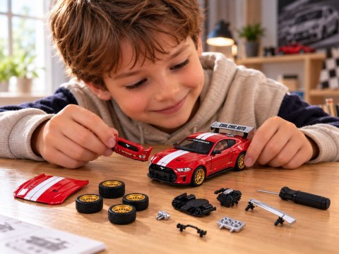 Samochód metalowy licencjonowany Ford Mustang GT 2018 s. 1:42 TUNING ZA6458