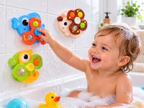 Zestaw spinnerów sensorycznych Pop It z przyssawkami x3 zwierzątka ZA6340