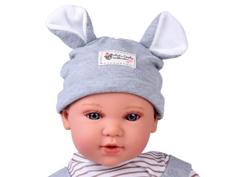 Lalka BOBAS interaktywna 46cm - w niebieskich spodenkach + akcesoria ZA5835