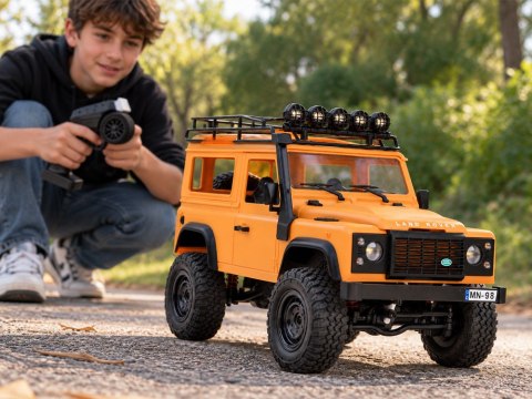 Samochód zdalnie sterowany 2w1 LAND ROVER Defender 90 4x4 Skala 1:12 RC0761