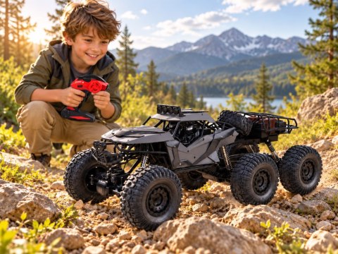 Samochód zdalnie sterowany TERENOWY napęd 6x4 Rock Crawler UTV Buggy RC0800