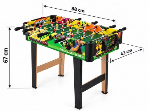 Stół do gier 4w1 - piłkarzyki, cymbergaj, bilard, ping-pong GR0843
