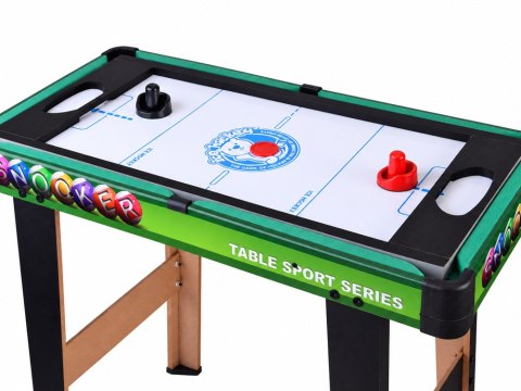 Stół do gier 4w1 - piłkarzyki, cymbergaj, bilard, ping-pong GR0843