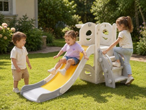Zjeżdżalnia dla Dzieci Kosz do Koszykówki Ślizg 136 cm SP0865