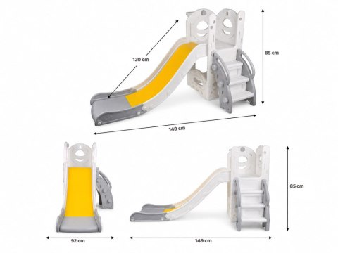 Zjeżdżalnia dla Dzieci Kosz do Koszykówki Ślizg 136 cm SP0865