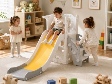 Zjeżdżalnia dla Dzieci Kosz do Koszykówki Ślizg 136 cm SP0865